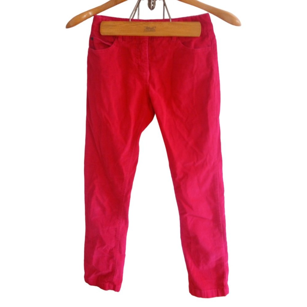 Jacadi- Girls corduroy slim pants berry rose size 10